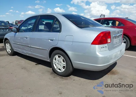 2002 Honda Civic Lx z USA, uszkodzony, nr VIN 1HGES165X2L037701